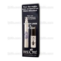 French Liner & Top Coat Herôme - Pour des ongles avec un bord d’un blanc étincelant ! - Liner 5ml et Top Coat 7ml