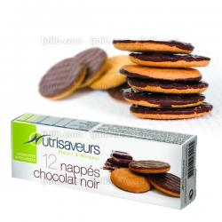 12 Biscuits hyperprotins napps chocolat Nutrisaveurs - 1 paquet 132g