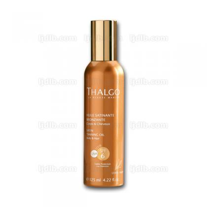 Huile Satinante Bronzante SPF6 Thalgo - Corps & Cheveux Faible Protection - Spray 125ml