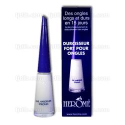 Durcisseur Fort (boîte bleue) pour Ongles Herôme - Le produit phare de la gamme ! - Flacon 10ml